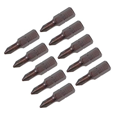 uxcell Phillips Bits 10pcs 14 Inch Hex Shank Magnetic Cross PH1 Screwdriver Bit Set 25mm Length S2 Screw Driver Kit Tools