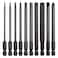 WONAIER Magnetic Screwdriver Bit Set Hex Shank Allen Wrench Drill Bit Impact Driver Bits Kit 4 Inch Long S2 Steel Hex Bits Set 10 Pack PhilipsSlottedHexagon