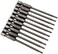 XMHF 10Pcs 75mm3inch Long 14 Inch Hex Shank T8 Torx Head Magnetic Screwdriver Bits Security Tamper Proof Star 6 Point Screw Driver Set