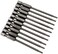 XMHF 10Pcs 75mm3inch Long 14 Inch Hex Shank T8 Torx Head Magnetic Screwdriver Bits Security Tamper Proof Star 6 Point Screw Driver Set