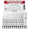 Baker and Bolt Torx Head Drill Bit Set Premium12pc Set wStorage Case T6 T55 14in Hex Shank Magnetic Star Security Kit Long 2inch Torx Key Bits S2 Steel for drills and Impact Drivers