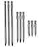 Saipe Set of 9 Pieces Magnetic SQ2 Square Head Screwdriver Bits 14 Inch Hex Shank Square Drive Bit Security Electric Screw Driver Drill Bit for Electric Hand Screwdrivers 50100150mm Length
