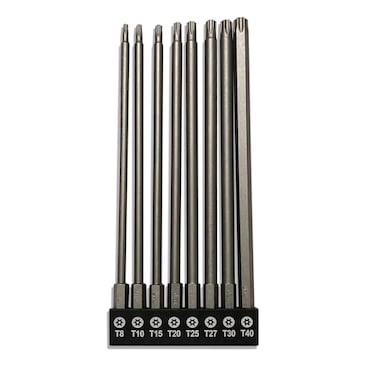 aiyun 8Piece Security Bit Set S2 Steel Magnetic Security Screwdriver Set 6 Inch Security Bits Shark Vacuum Screwdriver T8T40 150mm Length