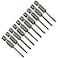 LDEXIN 10 Pcs SL3 Magnetic Slotted Screwdriver Bits S2 Steel Flat Head Screwdriver Bits with 14 Inch Hex Shank 2 Inch Length