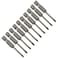 LDEXIN 10 Pcs SL3 Magnetic Slotted Screwdriver Bits S2 Steel Flat Head Screwdriver Bits with 14 Inch Hex Shank 2 Inch Length