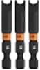 Railer Spanner 14 Impact Driver Bit Snake Eye 14 S2 Steel 2 Inch Spanner Power Bits 3 Pack