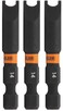 Railer Spanner 14 Impact Driver Bit Snake Eye 14 S2 Steel 2 Inch Spanner Power Bits 3 Pack