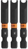 Railer Spanner 14 Impact Driver Bit Snake Eye 14 S2 Steel 2 Inch Spanner Power Bits 3 Pack