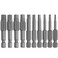 Eyech 10pcs Magnetic Pentagon Head Screwdriver Bits Set 14 Inch Hex Shank 5 point Security Tamper Proof Drive Bit 215735mm50mm CrV