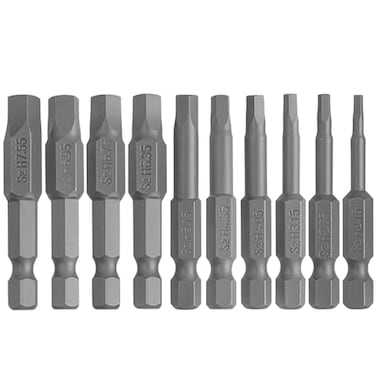 Eyech 10pcs Magnetic Pentagon Head Screwdriver Bits Set 14 Inch Hex Shank 5 point Security Tamper Proof Drive Bit 215735mm50mm CrV