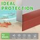 wigtda 18in Brown Weather Stripping Door Seal Thickened Silicone Strong Adhesive Maximum Coverage for Sealing Wide Gaps Ideal for Extreme Weatherproofing