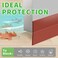 wigtda 18in Brown Weather Stripping Door Seal Thickened Silicone Strong Adhesive Maximum Coverage for Sealing Wide Gaps Ideal for Extreme Weatherproofing