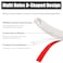 Funnytek 197Ft Silicone Weather Stripping Door Seal Strip Self Adhesive DShaped Weatherstripping Multi Holes Soundproof Weatherstrip for Windows Door Frame Insulation White