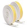 Keliiyo 2 Pack Weather Stripping Seal Strip for DoorsWindows 036x03 Ultra Thickness and Mesh Fabric Adhesive SelfAdhesive Backing Seals Large Gap 66 feet 20m
