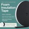 Home Intuition 33 Feet Weather Stripping Seal for Doors and Windows Insulation Strip Weatherproof Self Stick Seal 516 x 38 Soundproof High Density Foam Insulation Tape Adhesive