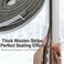 DUOYHIEL 33 Ft Window Weather Stripping Door Seal StripSoundproofing Frame Winter Insulation Tape Windproof Dustproof Window Inserts Door Gap Filler Light Blocker Strong Stickiness 035Wide x 02Thick
