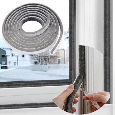 DUOYHIEL 33 Ft Window Weather Stripping Door Seal StripSoundproofing Frame Winter Insulation Tape Windproof Dustproof Window Inserts Door Gap Filler Light Blocker Strong Stickiness 035Wide x 02Thick