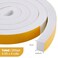 Outus 4 Rolls Total 26 Ft White Weather Stripping 1 Inch Wide x 34 Inch Thick Self Adhesive High Density Foam Tape Insulation Weatherproof Window Door Seal Strip Soundproof Collision Avoidance 65 Ft x