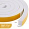 Outus 4 Rolls Total 26 Ft White Weather Stripping 1 Inch Wide x 34 Inch Thick Self Adhesive High Density Foam Tape Insulation Weatherproof Window Door Seal Strip Soundproof Collision Avoidance 65 Ft x