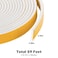 ToLanbbt Adhesive Foam Tape 59 Feet Soundproofing Neoprene Rubber Tape Door Insulation Weather Weatherproof Stripping 12 Wide X 18 Thick 197 Ft X 3 Rolls