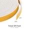 ToLanbbt Adhesive Foam Tape 59 Feet Soundproofing Neoprene Rubber Tape Door Insulation Weather Weatherproof Stripping 12 Wide X 18 Thick 197 Ft X 3 Rolls