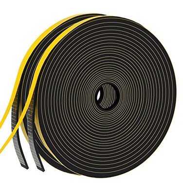 DGSL Air Conditioner Window SealFoam Insulation Tape for Sliding Doors and WindowsGasket Seal Anti Vibration Collision Shockproof 12 in x 14 in x 26 Ft x 2 Roll