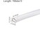 Boxonly UShaped Transparent Rubber Sealing Strip 5mmx3mmx4mm Trim Seal USeal Channel Edge Protector Sheet Length 1M