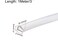 Boxonly UShaped Transparent Rubber Sealing Strip 5mmx3mmx4mm Trim Seal USeal Channel Edge Protector Sheet Length 1M