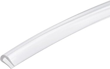 Boxonly UShaped Transparent Rubber Sealing Strip 5mmx3mmx4mm Trim Seal USeal Channel Edge Protector Sheet Length 1M