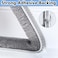 COUMENO Door Gap Sliding Window High Viscosity Sealing Strip 04x04x328FT Shock Absorbing Buffer Sound and Noise Reduction Weatherproof Sealing Strip Grey