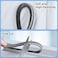 COUMENO Door Gap Sliding Window High Viscosity Sealing Strip 04x04x328FT Shock Absorbing Buffer Sound and Noise Reduction Weatherproof Sealing Strip Grey