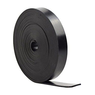 DOBTIM Solid Rubber Strips Neoprene Rubber Weather Stripping for Door Seals Under BottomTop Sides Not Include Sealant or Adhesive W1 in x T 18 in x L 25 Ft