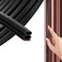 ZSRedHong Door Weather Stripping Seal Strip SelfAdhesive Rubber Soundproofing Weatherstrip for Door Frame Windows Insulation Dust Proof Easy Cut to Size Black 20FT