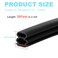 ZSRedHong Door Weather Stripping Seal Strip SelfAdhesive Rubber Soundproofing Weatherstrip for Door Frame Windows Insulation Dust Proof Easy Cut to Size Black 20FT