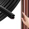 ZSRedHong Door Weather Stripping Seal Strip SelfAdhesive Rubber Soundproofing Weatherstrip for Door Frame Windows Insulation Dust Proof Easy Cut to Size Black 20FT