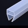 ETOPARS Etopar Bath Door Seal Strip Shower Screen Window Gap Seal Curved Flat Rubber Glass Bottom Frameless Weather 6mm 78 inch U Shape