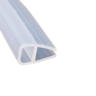 ETOPARS Etopar Bath Door Seal Strip Shower Screen Window Gap Seal Curved Flat Rubber Glass Bottom Frameless Weather 6mm 78 inch U Shape