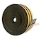 Dualplex High Density Foam Weather Stripping Door Seal Strip Insulation Tape Roll for Insulating Door Frame Window Air Conditioner Self Adhesive Sealing Weatherstrip Black 14 in 18 in 50 Ft