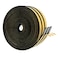 Dualplex High Density Foam Weather Stripping Door Seal Strip Insulation Tape Roll for Insulating Door Frame Window Air Conditioner Self Adhesive Sealing Weatherstrip Black 14 in 18 in 50 Ft