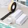 Innconee 4 Pcs Foam Block Compatible with Midea U Shaped Window Air Conditioner Units Ac Side Insulation Seal Kit with Seal Strip and Sealing Tape Prevent Cold Air Leakage for Summer White