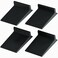 KS Hardware Superior Door Corner Seal Raised Fin Tucks Behind Weatherstripping to Seal Gaps on Door Black Pack of 4