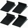 KS Hardware Superior Door Corner Seal Raised Fin Tucks Behind Weatherstripping to Seal Gaps on Door Black Pack of 4