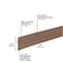 M-D Building MD Building Products 05603 36 in Brown Vinyl Economy SelfAdhesive Door Sweep