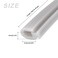 METALLIXITY Bulb Type Window Weatherstrip 65mmx5Meter 1Pcs Silicone TSlot Mount Seal Strip for Home Door Window Gray