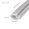 METALLIXITY Bulb Type Window Weatherstrip 65mmx5Meter 1Pcs Silicone TSlot Mount Seal Strip for Home Door Window Gray