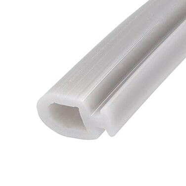 METALLIXITY Bulb Type Window Weatherstrip 65mmx5Meter 1Pcs Silicone TSlot Mount Seal Strip for Home Door Window Gray