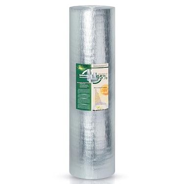 Nasibey Reflective Insulation 3mm 24in x 10ft Radiant Barrier with Reflective Foam Core and Dual Layer Aluminum Foil Ideal for Ceilings Walls Garage DoorsSteel Structures RV Windows Roofs ect