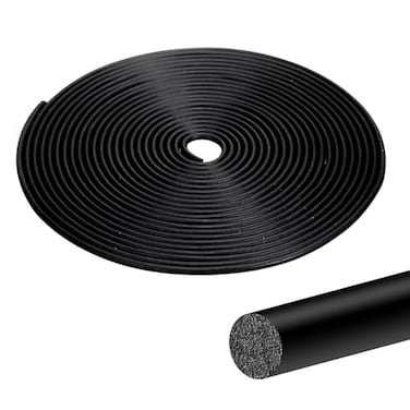 Orgthin 100FT Thin Backer Rod 14 inch Black Rubber Caulk Saver Concrete Expansion Joint Filler Weather Strip Seal for Gaps and Joints