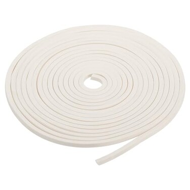 PATIKIL 14 Wx14 Tx164Ft Silicone Foam Seal Strip High Density Square Solid Sponge Rubber Weather Stripping Cord for Sealing Gap Blocker Insulation White