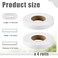 Pushglossy 4 Rolls 118x157 Window Condensation Absorber Strips Weather Stripping Self Adhesive Moisture Absorbent Tape for Windows Water Barrier Seal Reusable Prevents CondensationBeige